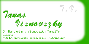 tamas visnovszky business card